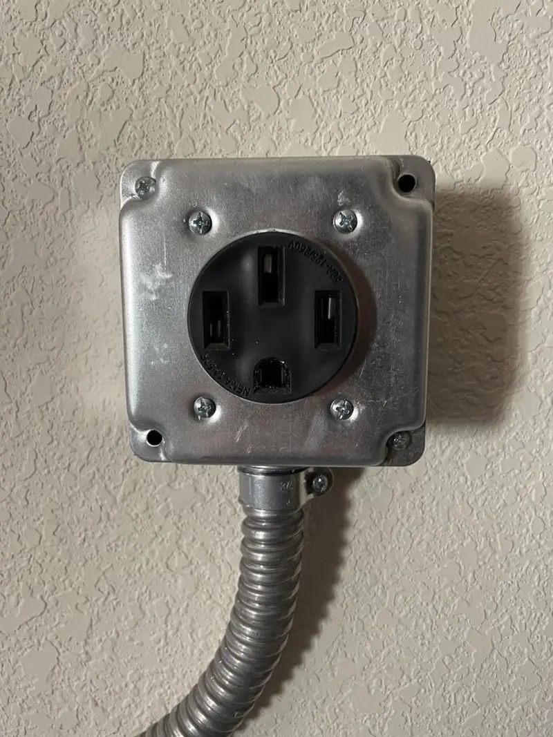 NEMA 14-50 outlet installed for Smart Home Electrical in Kenneth City